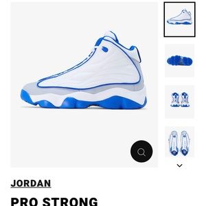 Jordan Pro Strong Sneakers White/Racer Blue/Grey